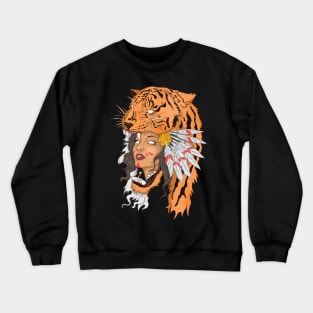 Tribal Girl Crewneck Sweatshirt